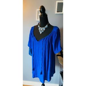 Cobalt blue blouse
